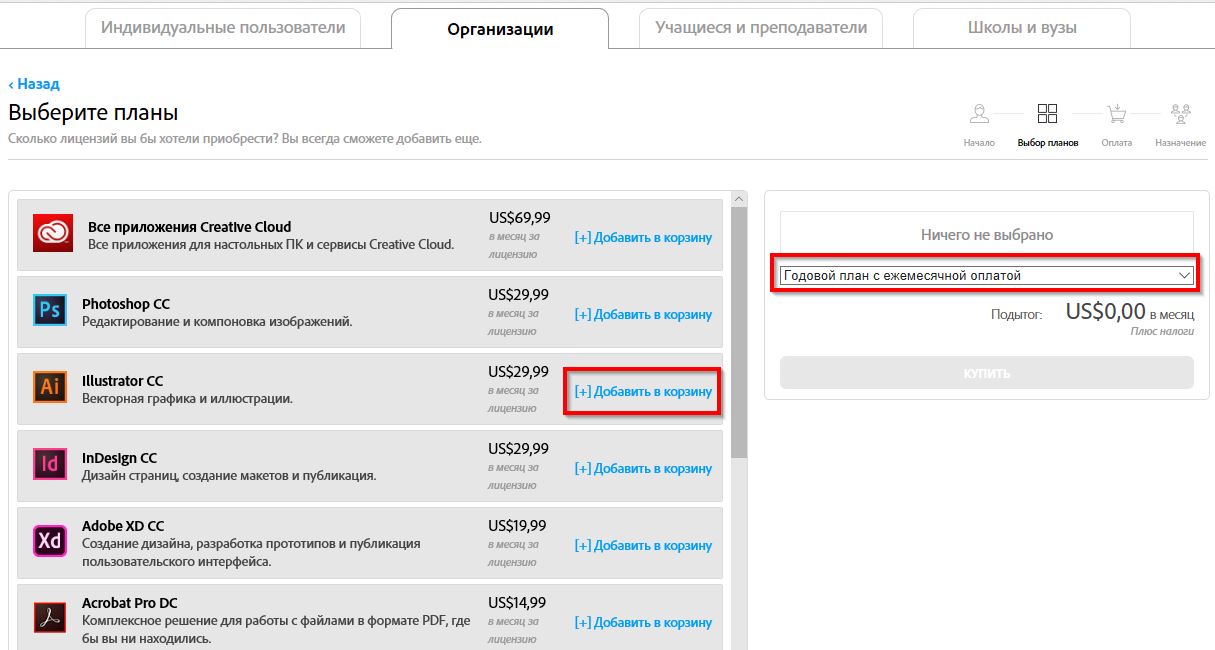 Adobe Creative Cloud для организаций